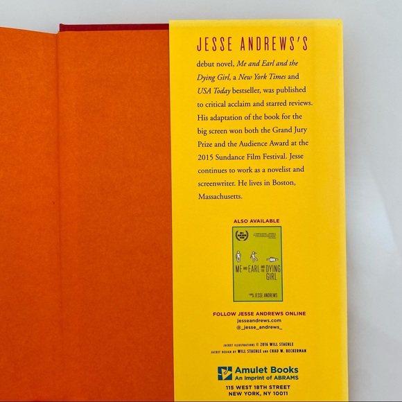 The Haters. Jesse Andrews. Me and Earl and the Dying girl. Novel book. - Picture 2 of 5